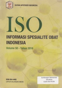Image of ISO Informasi Spesialite obat indonesia volume 50 - tahun 2016