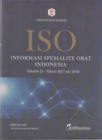 Image of ISO Informasi Spesialite Obat Indonesia Volume 51 - Tahun 2017 s/d 2018