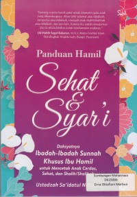 Image of Panduan Hamil Sehat Dan Syari