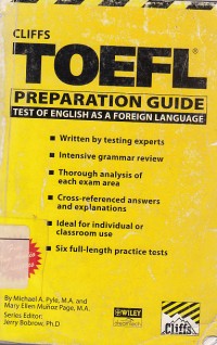Image of Cliffs Test of English as a Foreign Language Preparation Guide