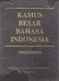 Image of Kamus Besar Bahasa Indonesia edisi kedua