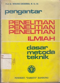 Image of Pengantar Penelitian Ilmiah