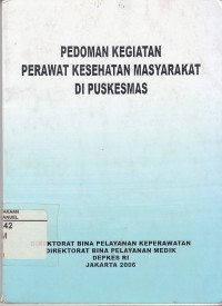 Image of Pedoman Kegiatan Perawat Kesehatan Masyarakat di Puskesmas