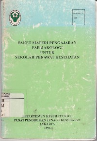 Image of Paket Materi Pengajaran Farmakologi untuk Sekolah Perawat kesehatan