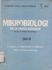 Image of Mikrobiologi Untuk Profesi Kesehatan edisi 16