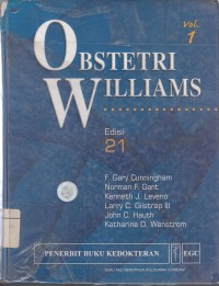 Image of Obstetri Williams volume 1