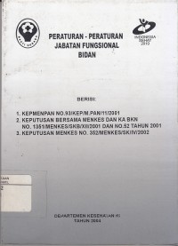 Image of Peraturan-Peraturan Jabatan Fungsional Bidan