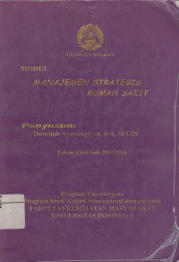 Image of Modul Manajemen Strategis Rumah Sakit